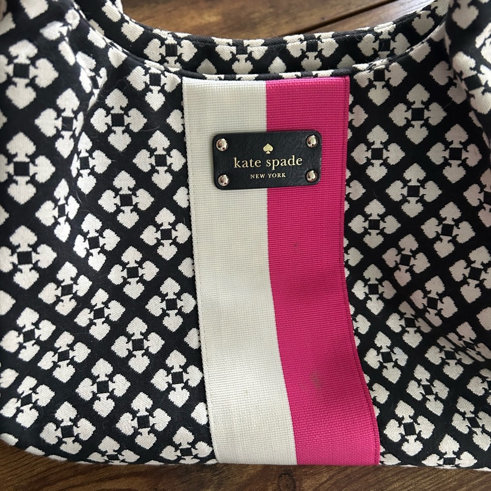 Kate Spade Black and Pink Patterned Bag